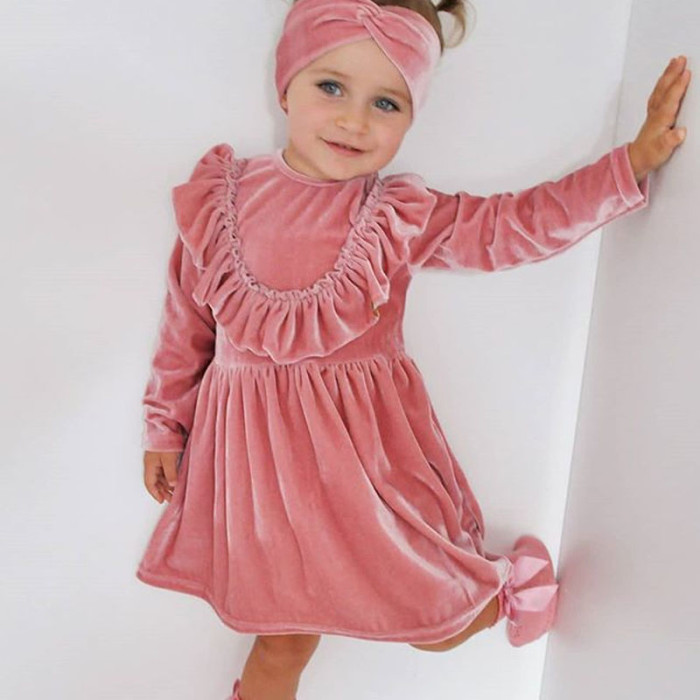 Baby Girl Princess Dress Velvet Dress