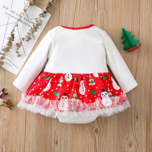 Christmas NewBorn Baby girl Costume Romper Dress