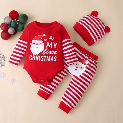 Christmas baby clothes set Baby Rompers Set