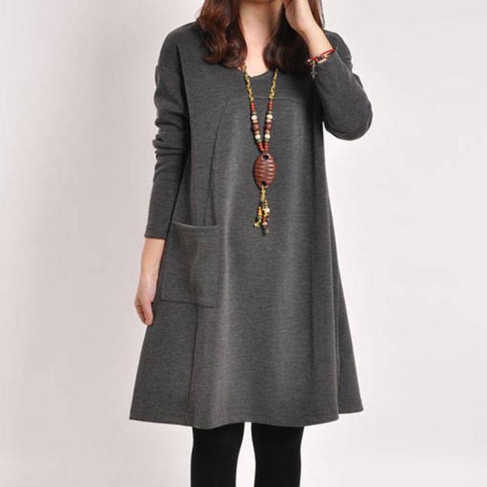 Ethnic Style Loose Casual Dress