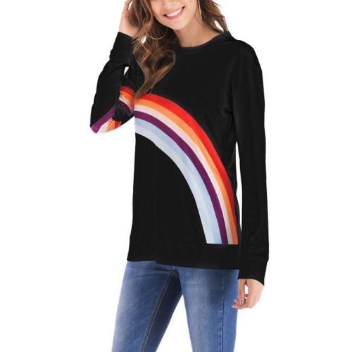 Striped Long Sleeve Round Neck T-Shirts