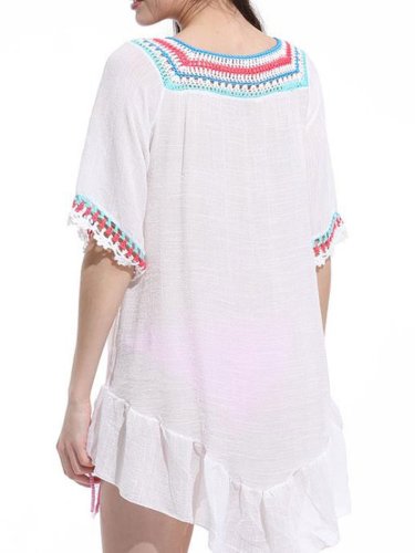 New Style National Plain Tunic For Women
