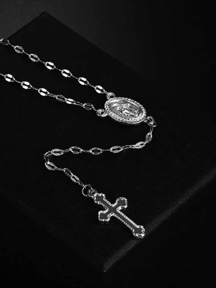 Cross Of The Virgin Mary Necklace