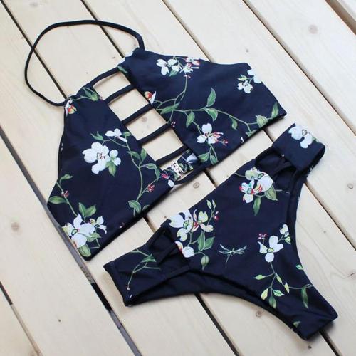 Elegant Sexy Floral Printed Swimwear