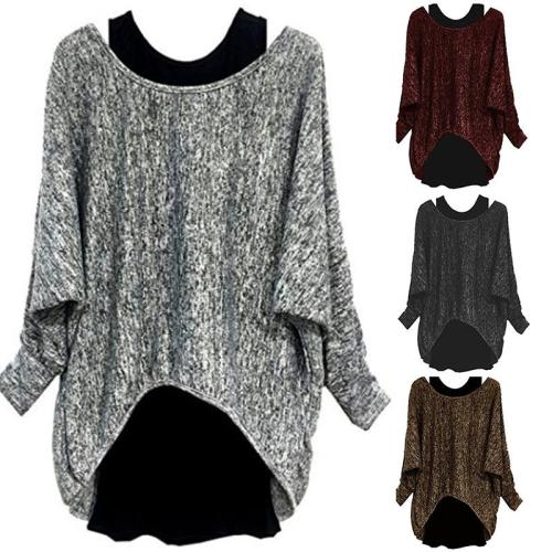 Two Pieces Casual Long Batwing Sleeve T-Shirts