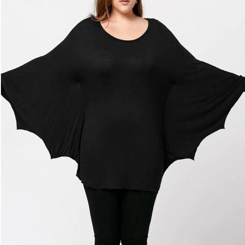 Plus Size Halloween Batwing T-shirt