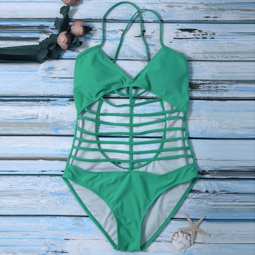 Sexy Bandage One-Piece Bikini Swimsuit