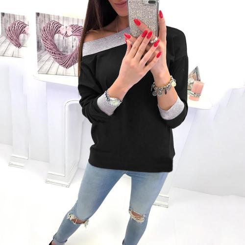 Fashion Casual Slanted Shoulder Sexy Loose Sweater