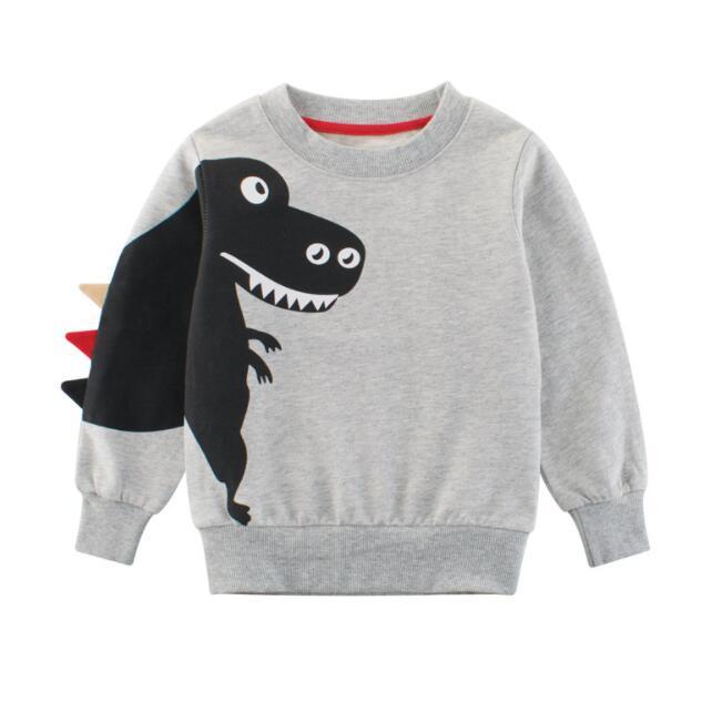 Baby Boys Dinosaur Sweatshirt Long Sleeved T-shirts Tops