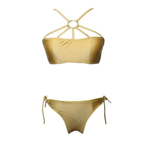 Sexy Gold Bikini Swimwear