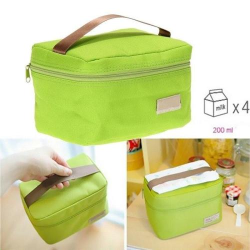 Picnin Bag Portable Insulated Thermal Food Picnic Portable Bag Camping Sport Travel Women Kids Men Solid Lunch Box 2020