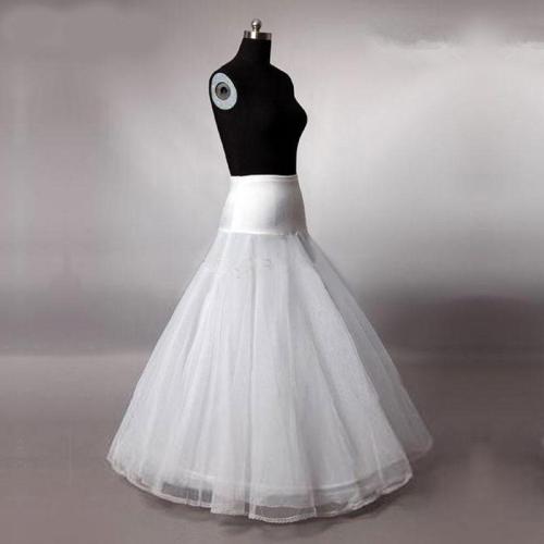 Elegant A Line Bridal Petticoat Tulle Lace Appliqued Edge Women Petticoat Crinoline Without Hoop Bridal Wedding Accessories 2020