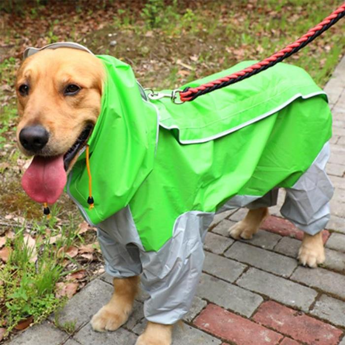 Large Dog Raincoat Waterproof Clothing For Big Dog Clothes Dog Rain Jacket Jumpsuit Samoyed Labrador Golden Retriever Husky Coat