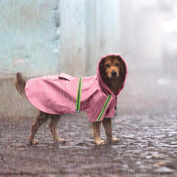 Raincoat For Dogs Waterproof Dog Coat Jacket Reflective Dog Raincoat Clothes For Small Medium Large Dogs Labrador S-5XL 3 Colors