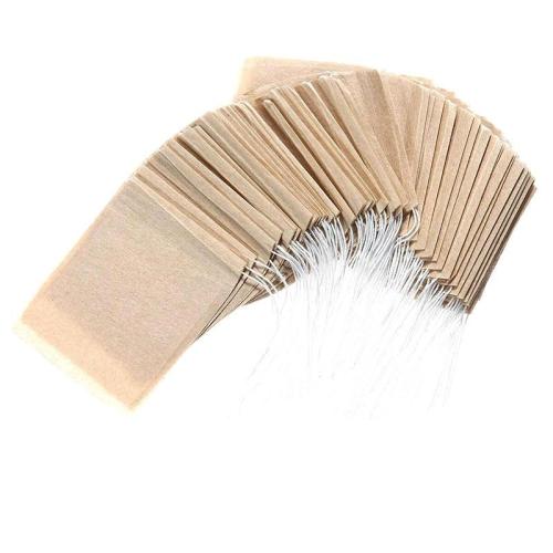 Tea Filter Bag Disposable Paper Tea Bag with Drawstring for Safe and Strong Penetration Of Unbleached Paper, Suitable for Loose