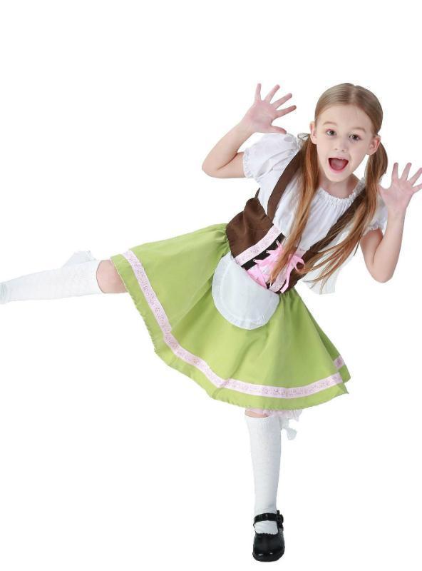 Halloween German Oktoberfest Girls' Maid Dress