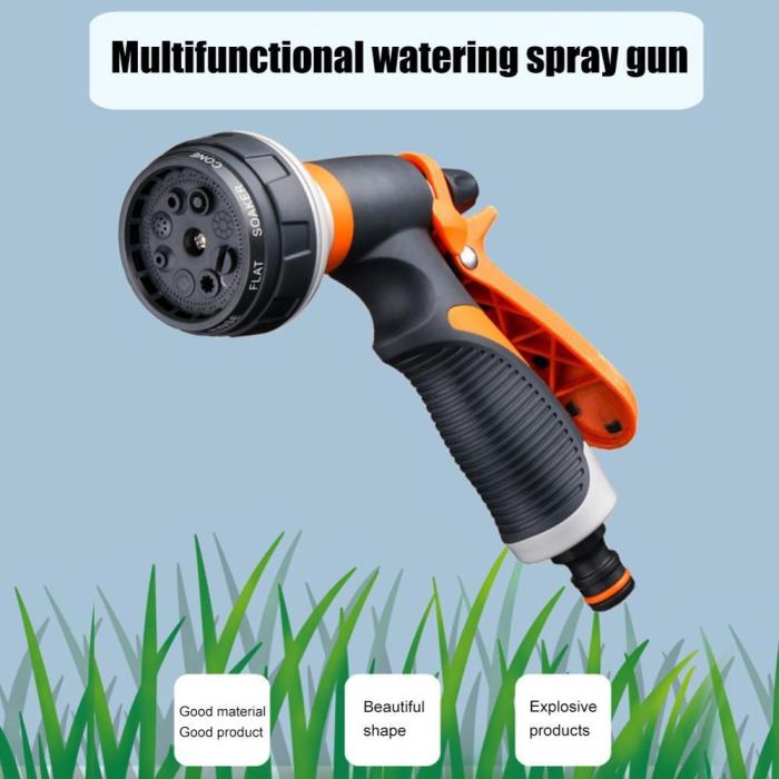 Multifunctional Garden Watering Spray Gun Household Car Wash Nozzle Water Gun Garden Watering Spray Gun