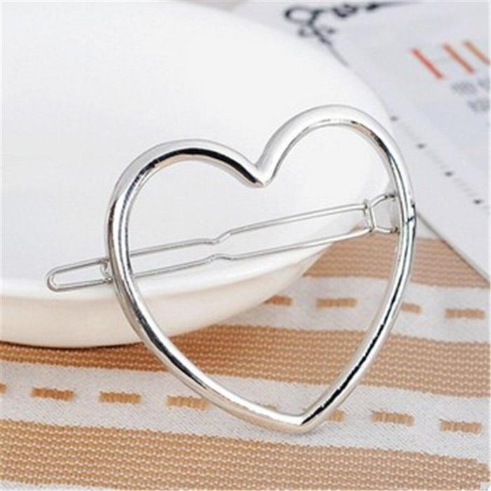 1 PC New Fashion Women Girls Hairpins Girls Star Heart Hair Clip Delicate Hair Pin Hair Decorations Jewelry Accessories