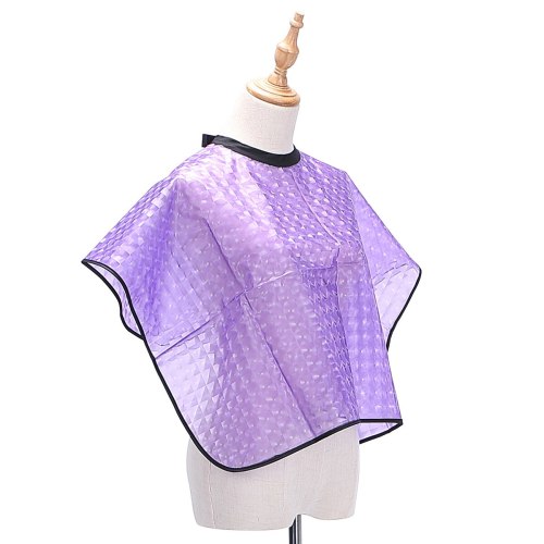 New Purple Haircut Hairdressing Barber Cloth Short Apron Polyester Hair Styling Design Supplies Salon Barber Gown Adult/Children