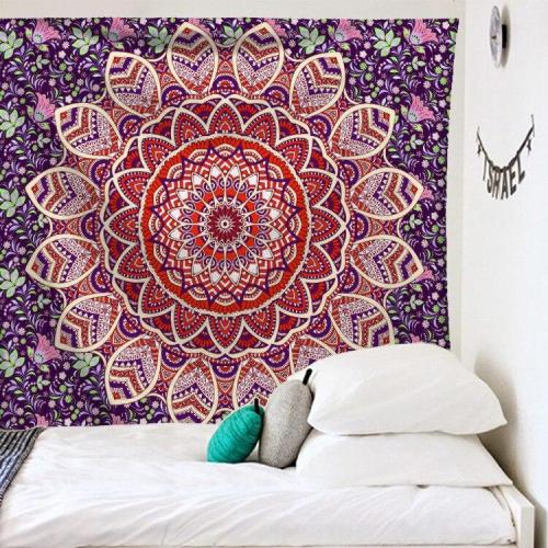 Ins Wind Tapestry Bohemian Printed Wall Blanket Household Bedside Decoration Background Cloth Dormitory Wall Hanging Cloth