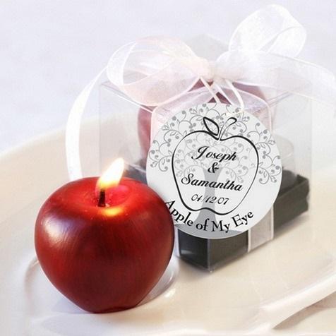 Red Apple Wedding Candle