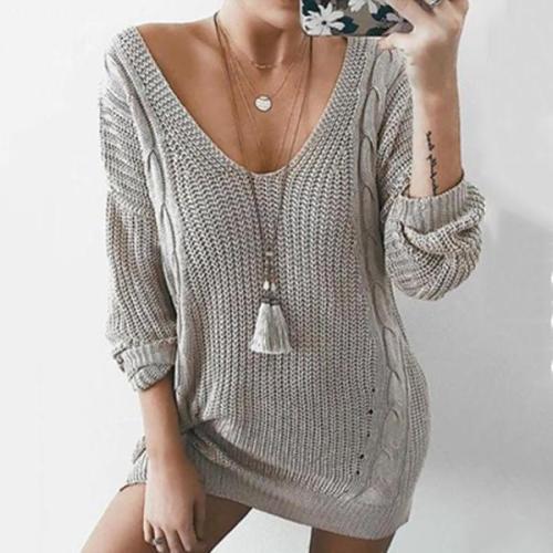 V-Neck Long Sleeve Sweater
