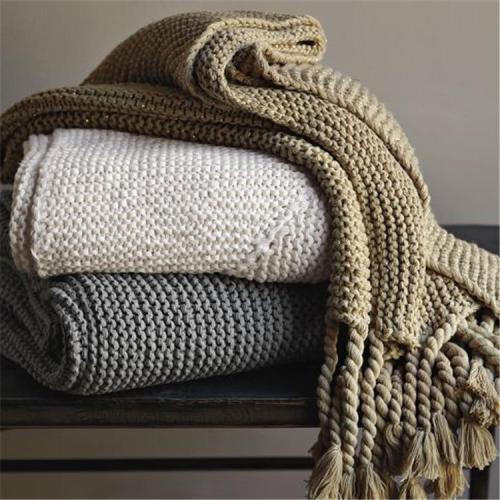 2020 Home Decoration Nordic Style Casual Knitted Blanket Tassel Knit Throw Blankets for Sofa Bed Cover Plaids Bedpread cobertor