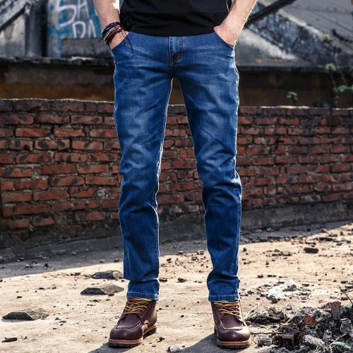 Loose Solid Color Casual Straight Denim Trousers pants jeans