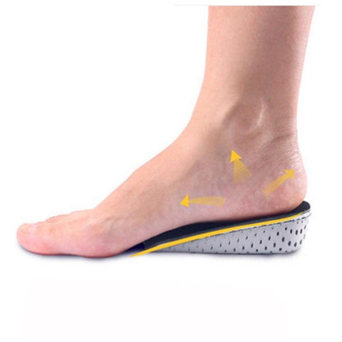 2-4 CM Half Insole Heighten Heel Insert Sports Shoes Pad Cushion arch support Height Increase Insole orthopedic insoles
