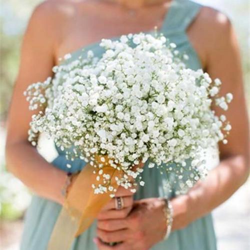 1pcs 52cm White Babies Breath Artificial Gypsophila Flowers Bouquets For Wedding Birthday Decoration Home Garden Fake Flowers