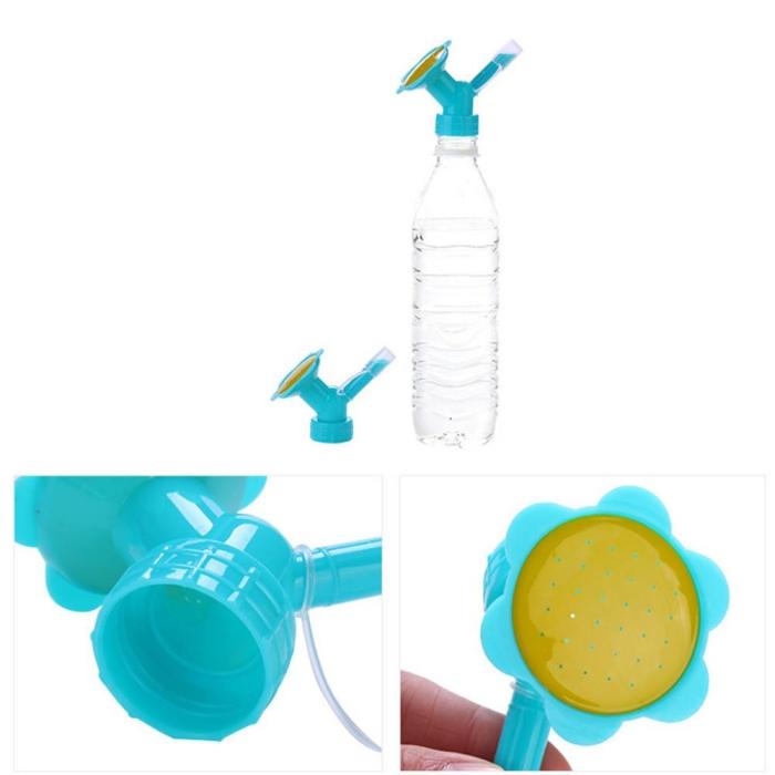 2PCS Watering Flower Small Nozzle Plastic Plant Seedling Waterers Bottle Sprinkler Nozzles Directional Watering Gardening Tools