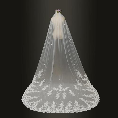2020 wedding veils 3 Meter Cathedral Long Lace Edge Bridal Veil with Comb Wedding Accessories Bride Wedding Veil