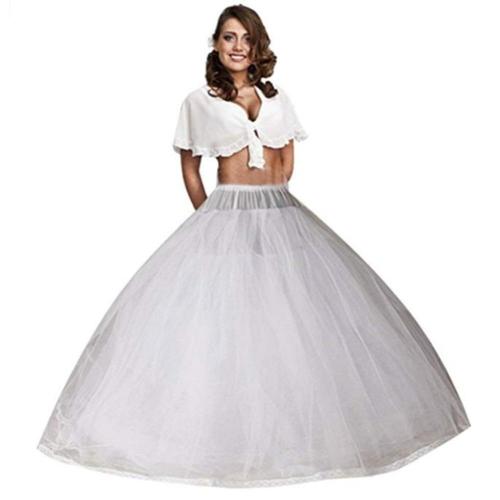 Plus A Line Bridal Petticoat 8 Layers Tulle Underskirt Women Petticoat Crinoline Without Hoop Bridal Wedding Accessories 2020