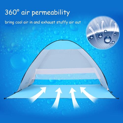 Portable Outdoor Automatic Tent Instant Pop up Camping Tent Travel Beach Tent Anti UV Shelter for Fishing Hiking Picnic