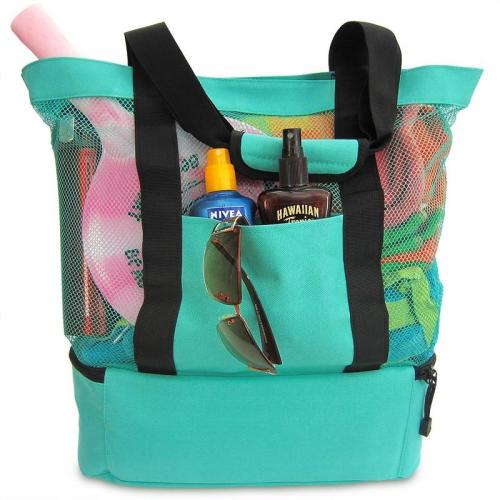Picnic Insurance Bag Ice Insulation And Cold Preservation Fresh Outdoor Beach Green Bag With Zipper Cooler