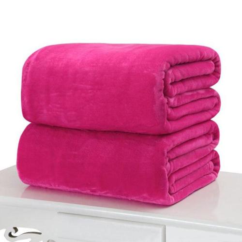 70x100cm Super Warm Solid Warm Micro Plush Fleece Blanket Baby Sleeping Throw Blankets Sofa Bedding Throw Rug Sofa Bedding