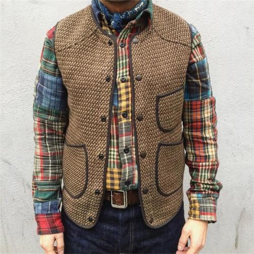 Autumn And Winter Single-Breasted Knit Vest