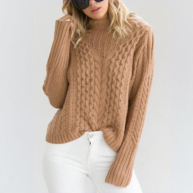 Sexy Loose Round Neck Long Sleeve Sweater