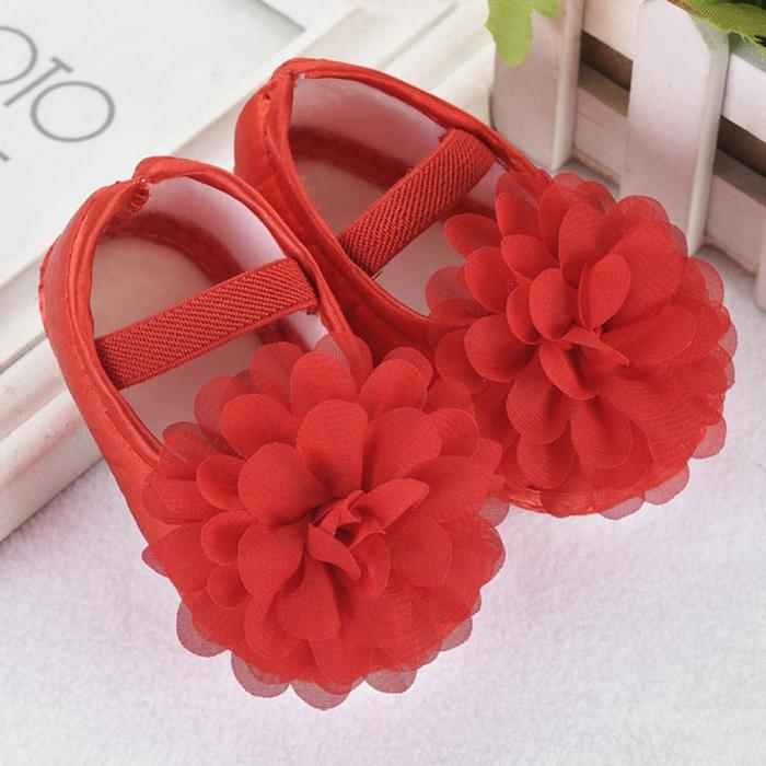 Hot Sale Toddler Baby Girl Chiffon Flower Elastic Band Newborn Walking Shoes Baby Girls Shoes Leisure First Walk Shoes Summer 12