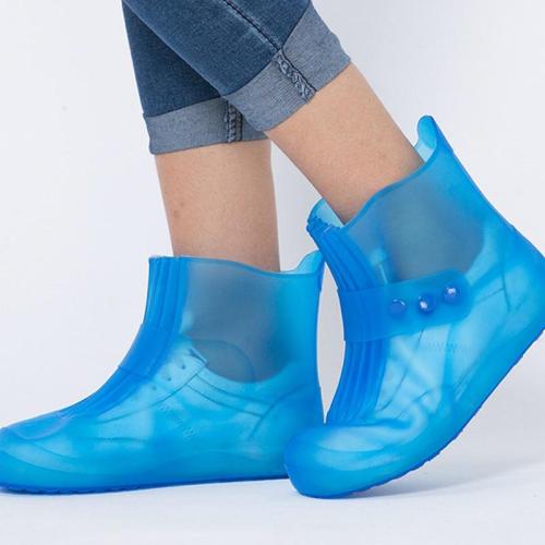 high quality new Rain boots waterproof PVC rubber boots non-slip water shoes cover rainy day men and women children shoe covers