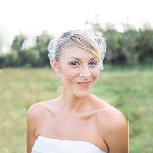2020 New Arrival Bridal Birdcage veil Wedding Hair With Comb Women Head Wear Pear Beaded