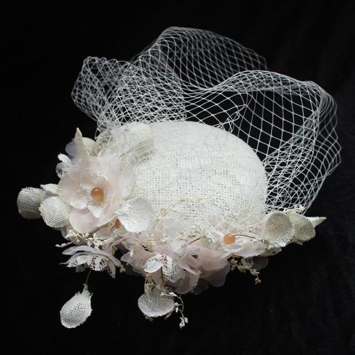 Vintage Women's Bridal Hats and Fascinators with Comb Ivory Bridal hair Accessories 2020 Spring Party Gifts