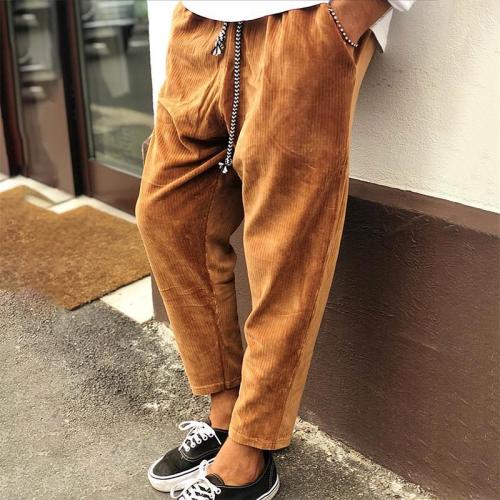 Contracted Temperament literary Corduroy Casual Trousers