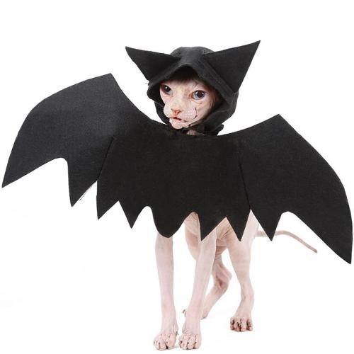 Halloween Cats Cosplay Costume Clothes for Pet Cats Dogs Bat Costumes Outfit Apparel Pets Accessories Coat Simulation Plush