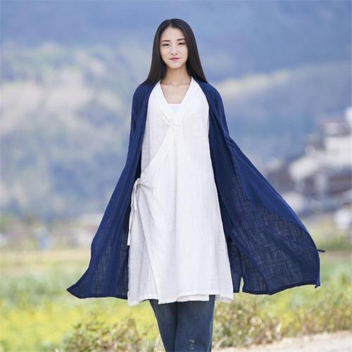 Zen Cotton Linen Long Cardigan