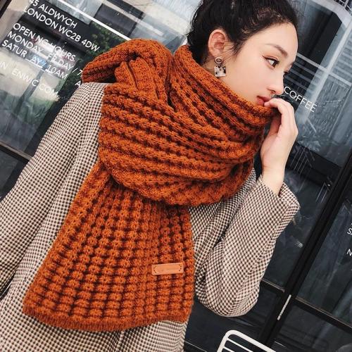 New winter Knitted scarf fashion women long scarves female vintage large shawl soft warm pashmina  thickened wool scarf