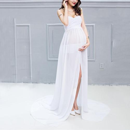 Maternity Graceful Strapless Maxi Dress