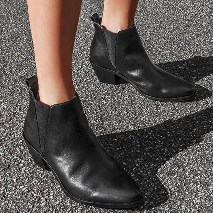 Women's Casual Solid Color Ankle Boots