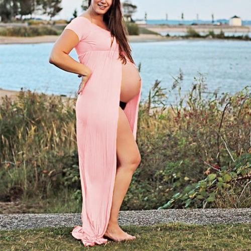 Maternity Solid Color Photoshoot Gowns