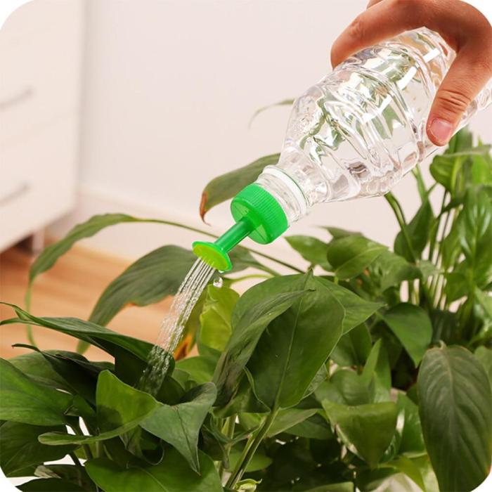 Gardening Plant Watering Attachment Spray-head Soft Drink Bottle Water Can Top Waterers Seedling Irrigation Equipment